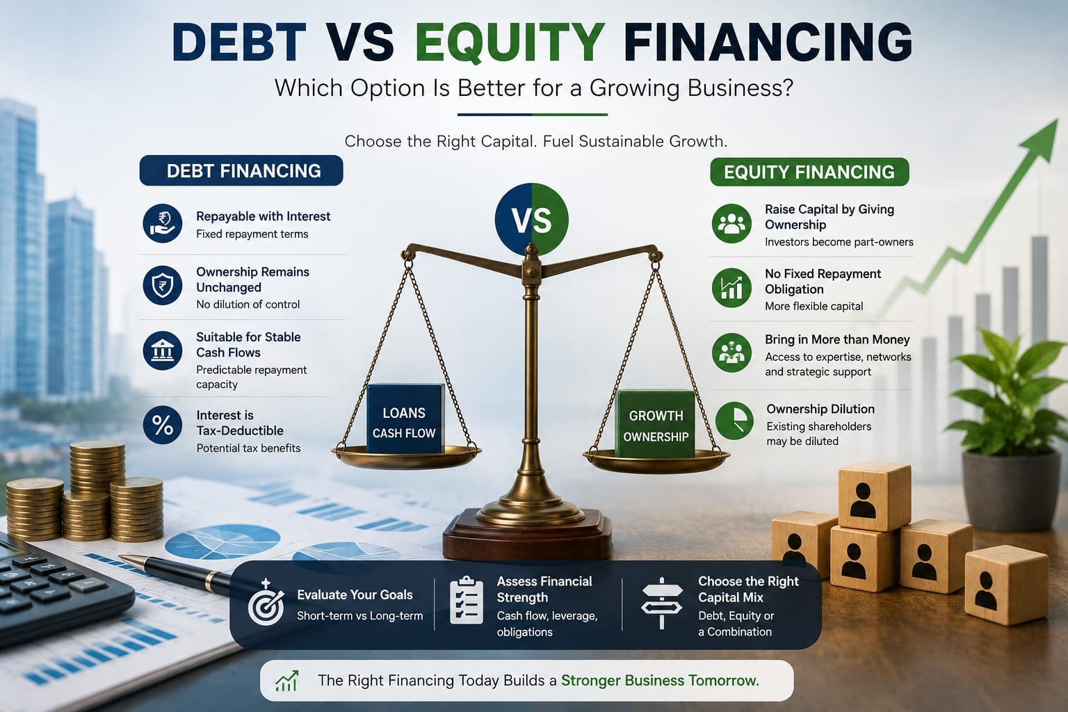 Debt vs Equity Financing: Which Option Is Better for a Growing Business?